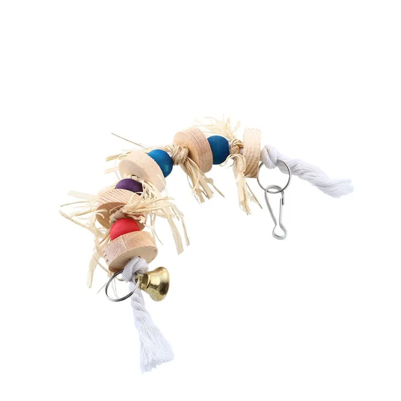 2016 Горячая Распродажа 1 шт. Забавный попугай жевательный Деревянный аксессуар