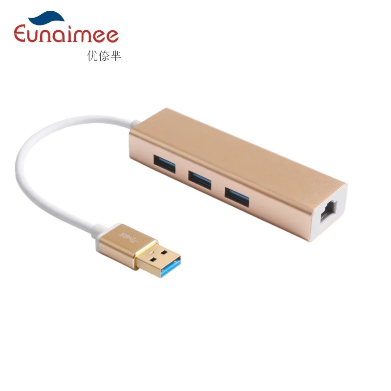 

Новинка 3 порта USB 3,0 Gigabit Ethernet Lan RJ45 сетевой адаптер концентратор до 1000 Мбит/с