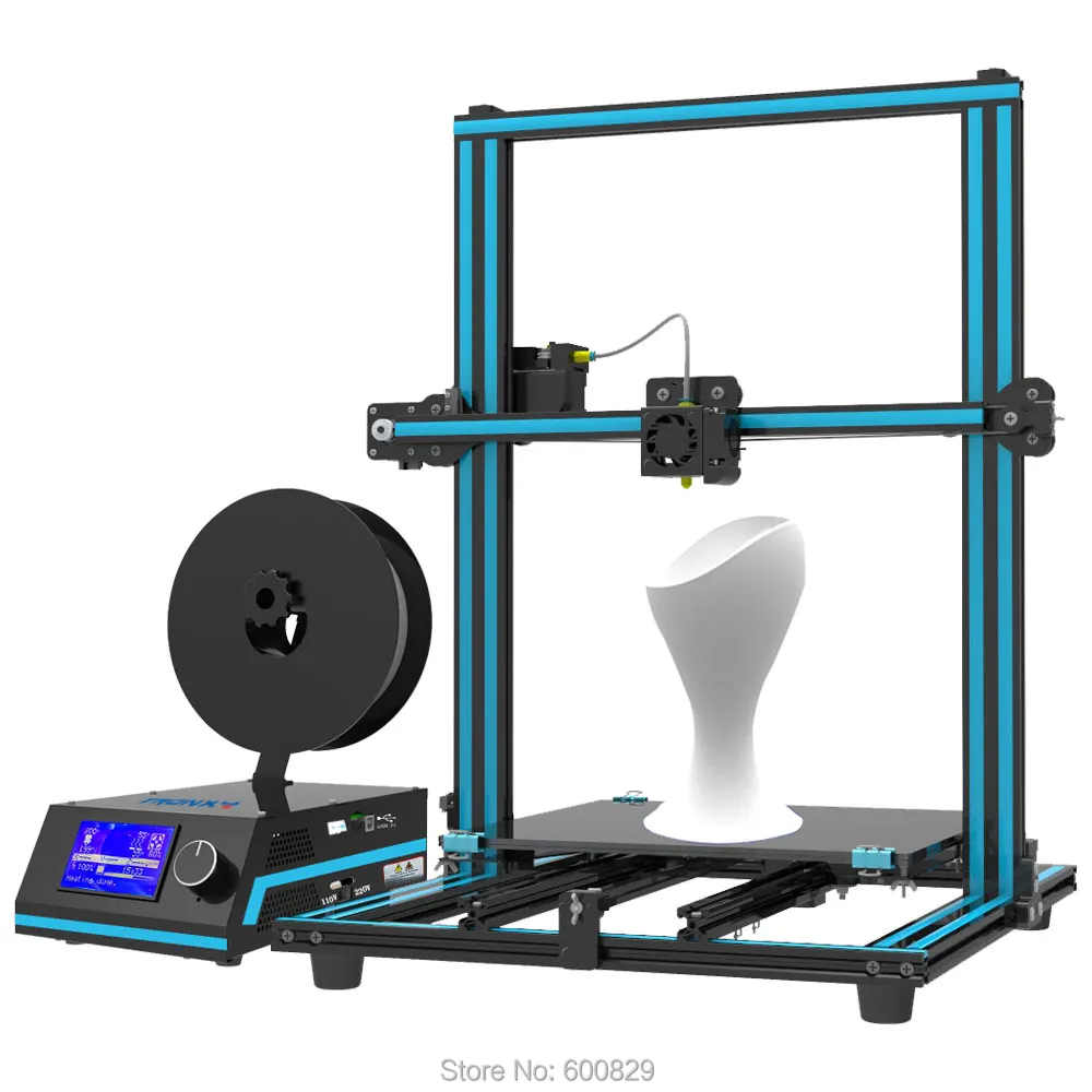 Большой объем 3D принтеры DIY Kit Быстрый Установка 330*330*420 мм принт Размеры Алюминий