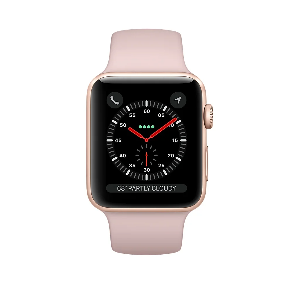 AppleWatch Apple Series 3 gps мм 8 ГБ 38 умный Браслет фитнес трекер шагомер датчик сердечного