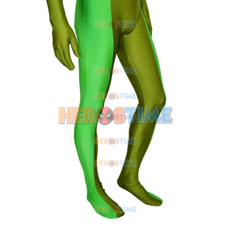 Высококачественные костюмы для косплея мужчин и женщин полностью спайз зеленый