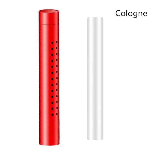 Red-Cologne Stick 1 Автомобильный освежитель воздуха IKSNAIL, автомобильная ароматерапия с парфюмом, принадлежности из алюминиевого сплава, автомобильная твердая палочка для ароматерапии - Название цвета: Red-Cologne Stick 1