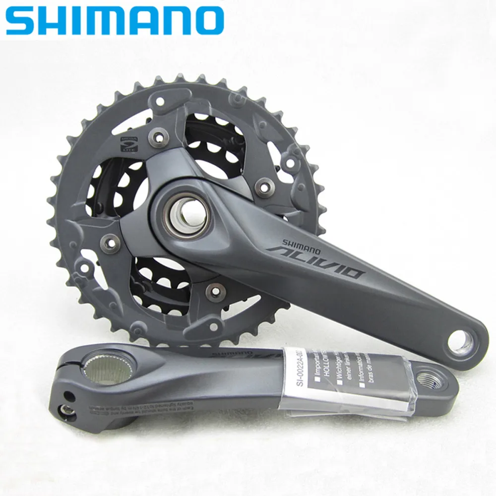Shimano аливио кривошипный коленчатый набор FC-M4050 w или w/o BB52 для M4000 HollowTech цепное колесо M4050 - Цвет: 175mm no BB52