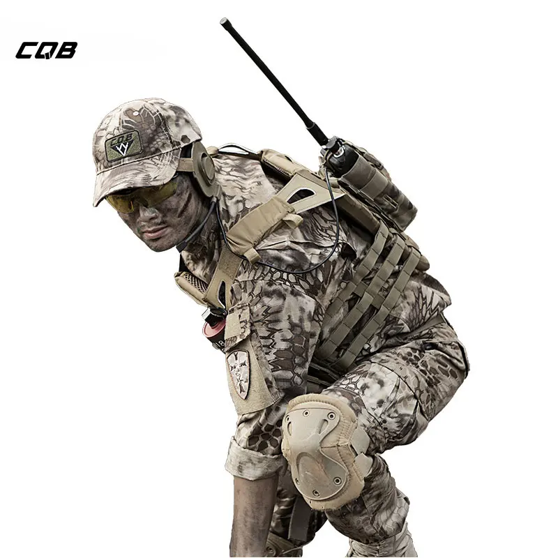 

CQB Военная Камуфляжный костюм куртка Для мужчин охота одежда армии США тактические форма Для мужчин камуфляж большой Размеры костюм