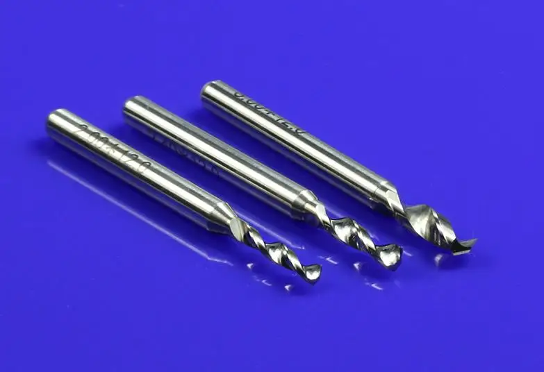 10 шт. фрез по дереву PCB Фрезы с ЧПУ концевые фрезы вольфрамовый Карбид фрезерные