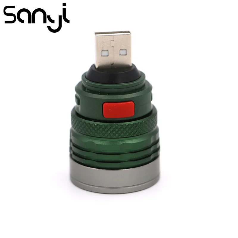 Портативный карманный мини фонарик с USB зарядкой и 3 режимами масштабирования|pocket