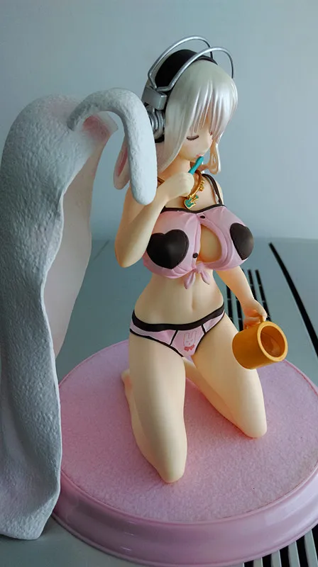 Японская Сексуальная аниме фигурка 20 см оригинальная экшн super sonico Коллекционная