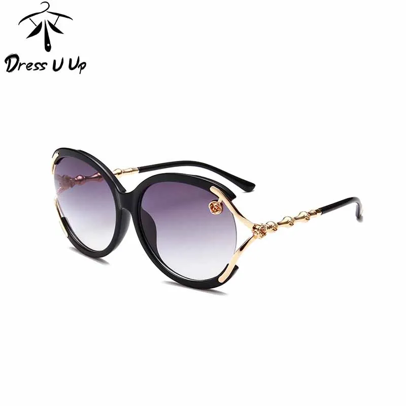 DRESSUUP новые женские солнцезащитные очки тренд бамбук большая коробка ретро с солнцезащитные очки Классические модные солнцезащитные очки UV400