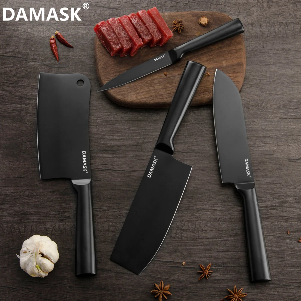 Дамасский Santoku разделочный нож Nakiri, кухонный нож 4Cr14mov, японский шеф-повара, ножи из нержавеющей стали, аксессуары для приготовления пищи
