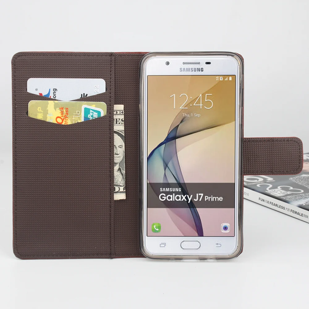 Чехол От hongbaiwei для samsung Galaxy J7 Prime роскошный кожаный чехол с цветочным узором флип