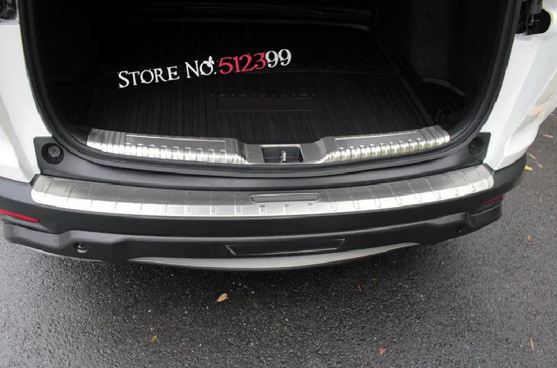 2 * Нержавеющая внутренняя + Внешняя защита заднего бампера Накладка на порог