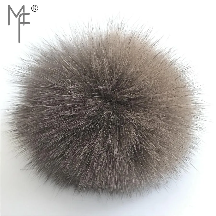 Magicfur 1 шт DIY 9 см 3 дюймов Настоящий Лисий Мех помпоны мяч для вязания шляпы кулон
