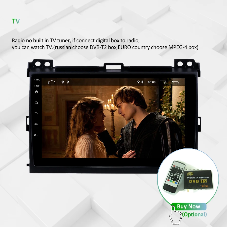 Ips DSP Android 9,0 4G 64G gps мультимедийный экран для Toyota LAND CRUISER Prado 120 Lexus GX470 навигационное радио Восьмиядерный без DVD