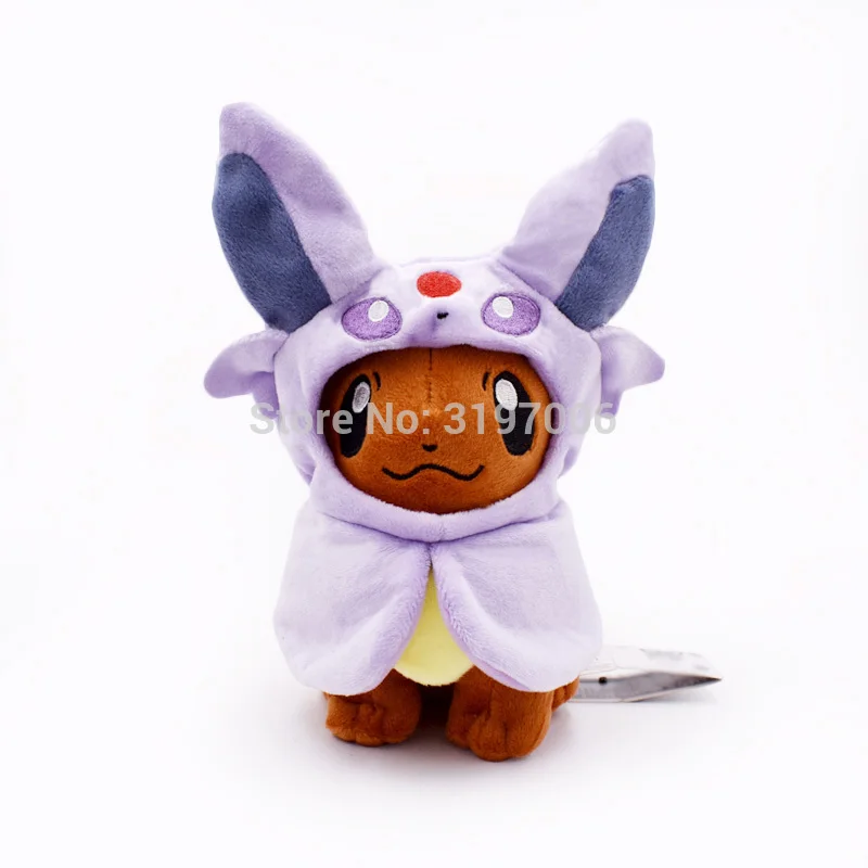 19 22 см 4 Stijlen Eevee Pluche Poppen Jolteon Umbreon Flareon brion Косплей Zachte Knuffels Бесплатная