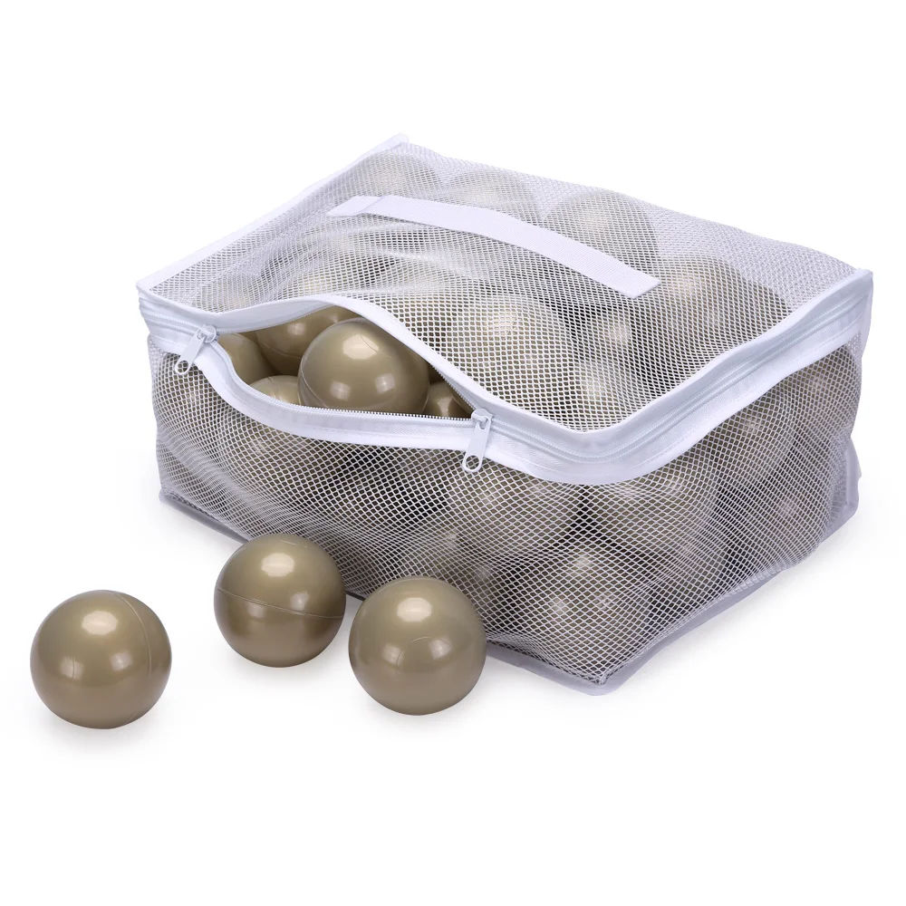 7cm 50pcs Golden Balls Pit Safe Ocean Balls For Kids Anti Stress Plastic Balls For The Pool Children Toy Gift