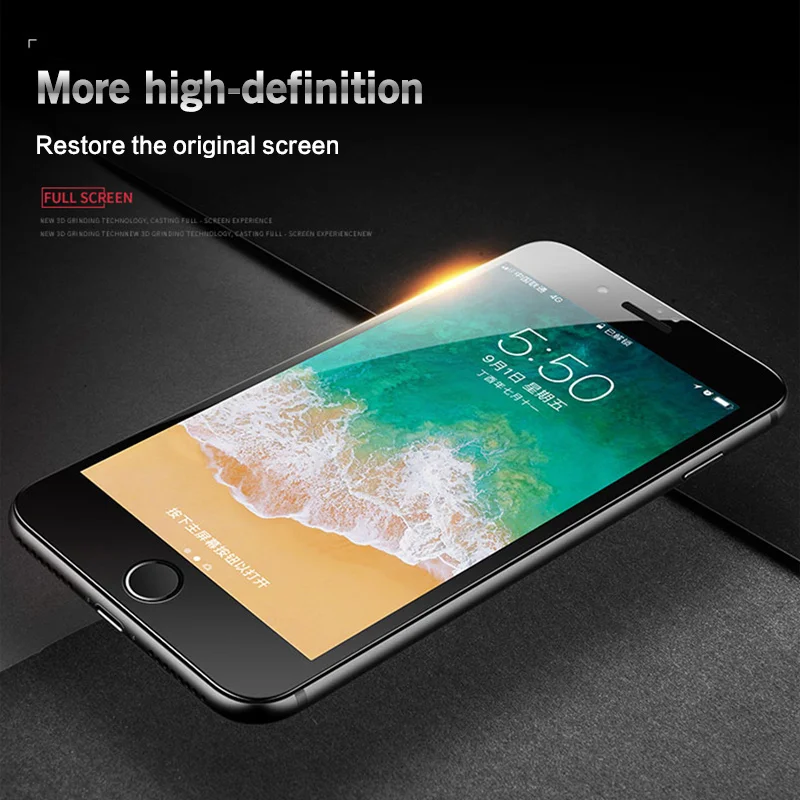 ESVNE 4D изогнутый край защитное стекло для айфон 6 6s 7 Plus Экран Full Cover на Стекло HD