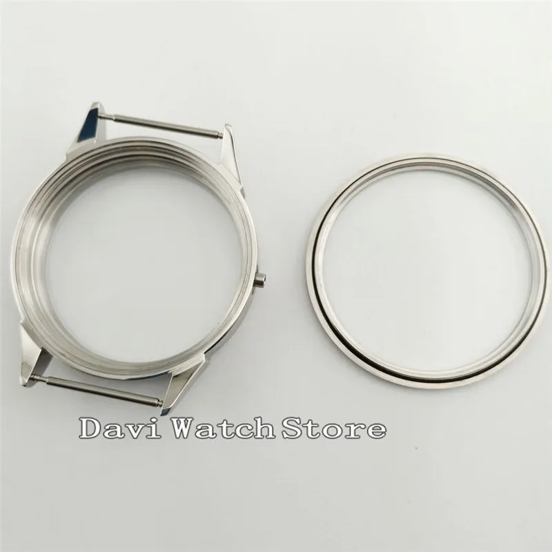 Корпус часов из серебристой стали 42 мм подходит для чашек 6497/6498 ST36 механический