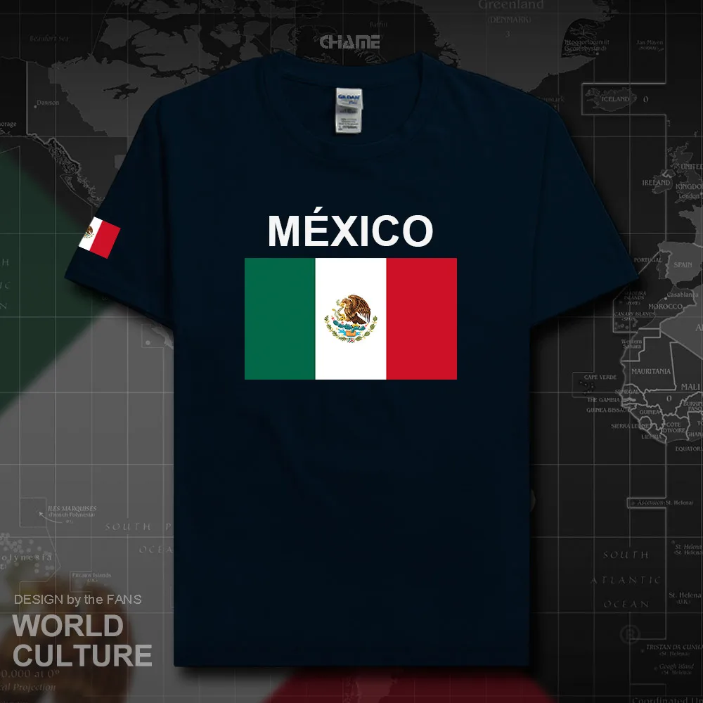 Мексиканская футболка мужские майки из 100% хлопка футболки сборной страны Топы