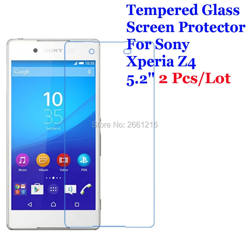Закаленное стекло 9H 2.5D 2 шт./лот для Sony Xperia Z3 + Plus Премиум Защитная пленка экрана Z4