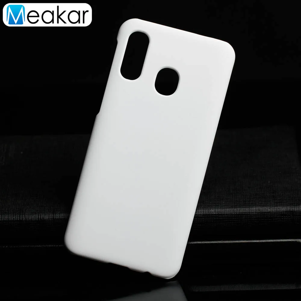 Матовая Пластик Coque 6.2For samsung Galaxy A40 чехол для samsung Galaxy A40 A40S A405F телефона чехол-лента на заднюю панель - Цвет: White