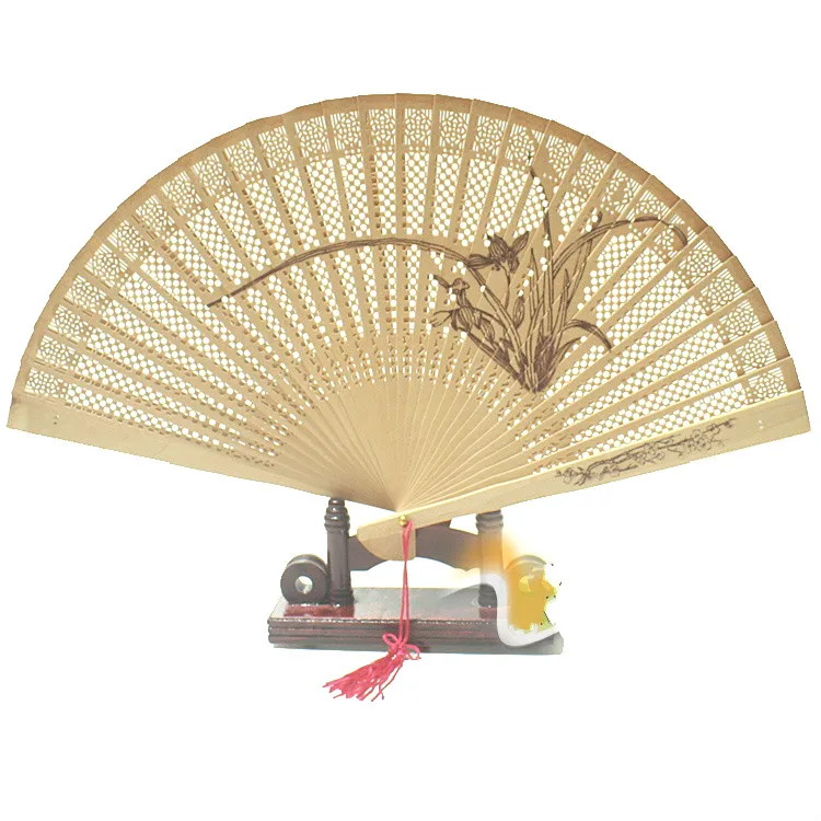 

Chinese style pure handicraft folding fan ancient wind folding fan Chinese style female hollow folding fan craft gift fan