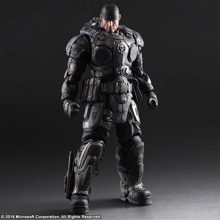 Play Arts Kai PA Marcus Fenix игра Gears of War 3 Machine экшн фигурка Коллекционная модель игрушки 27