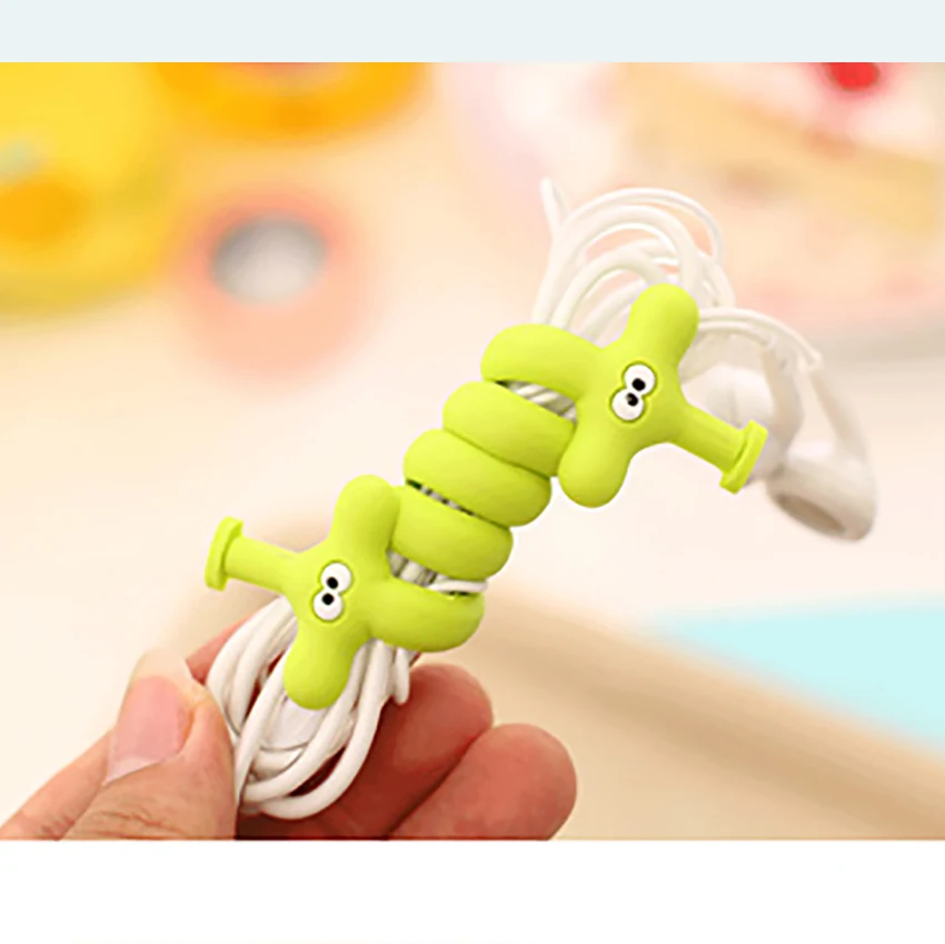 Funelego 10 20 штук в партии защита для наушников с рисунком USB шнур Winde животное стиль