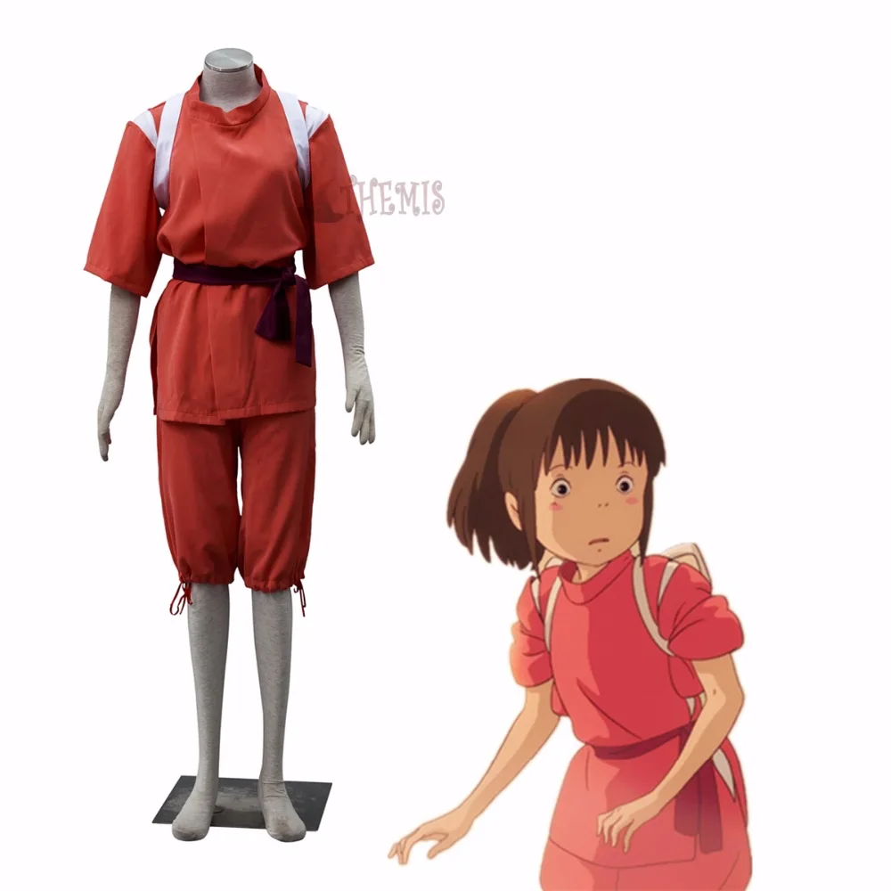 Athemis Аниме Косплей Spirited Away Chihiro Ogino Костюм на заказ размер co...