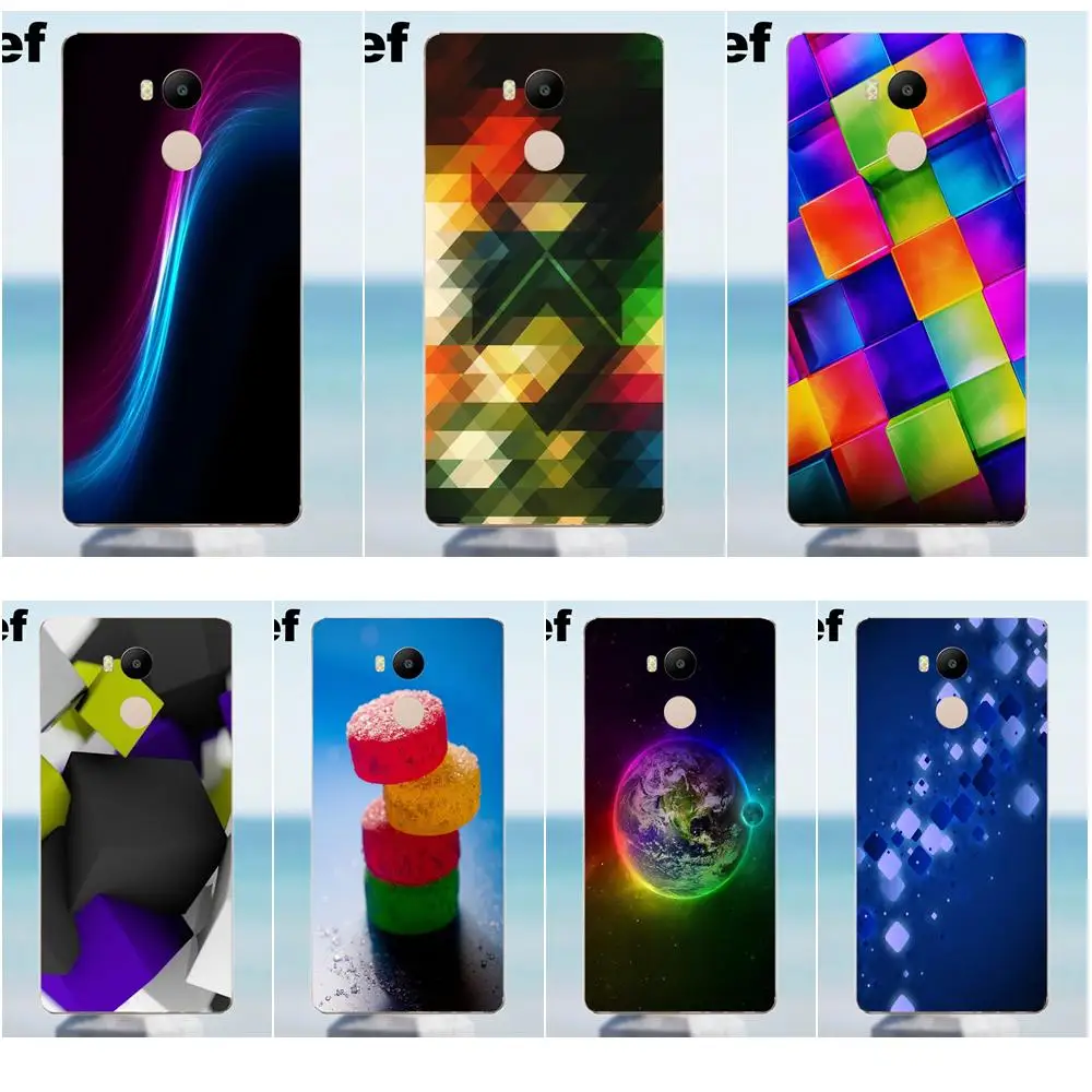 Suef синий свет абстрактный 3d ТПУ новый стиль для Xiaomi Redmi 4 3 3S Pro Mi3 Mi4 Mi4i Mi4C Mi5 Mi5S Mi Max Note