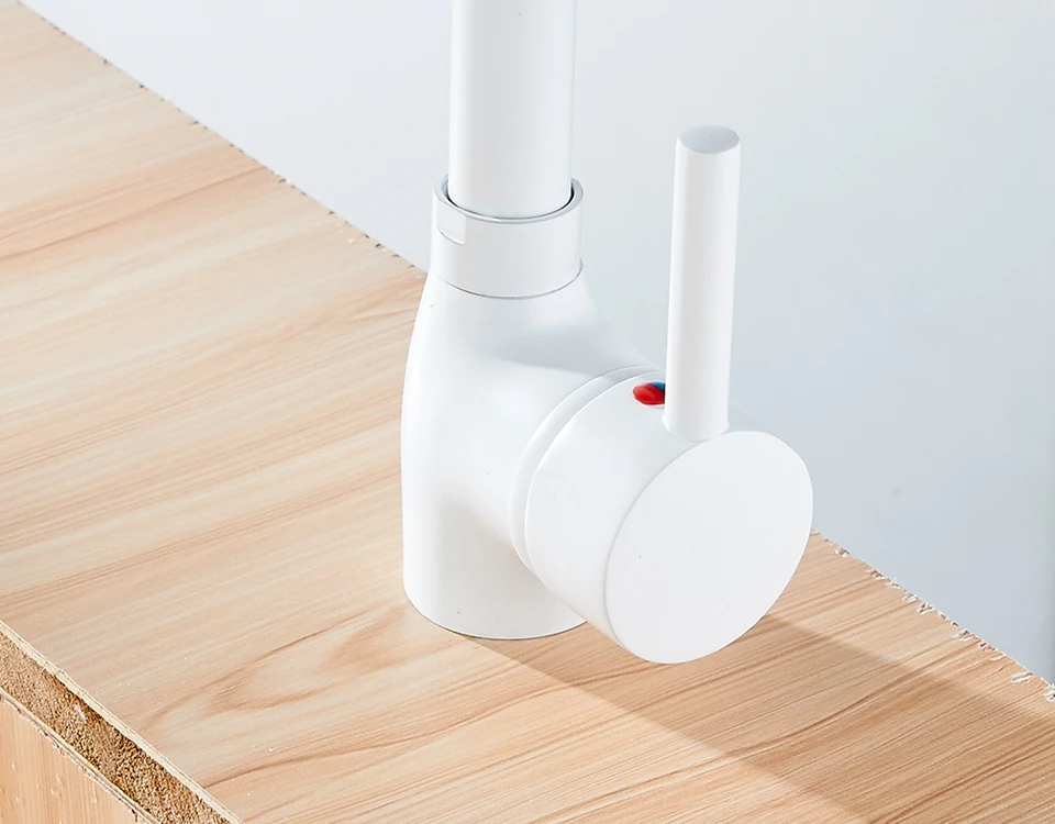 Frap медный кухонный кран 360 Вращающийся Белый Высокий кран Mezcladoras Para Cocina горячий и холодный кухонный смеситель на бортике Y40092-2
