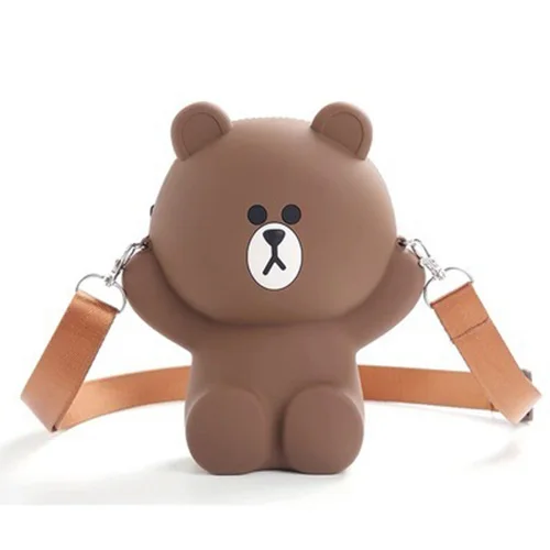 Adjustable strap Милая мультяшная сумка для телефона Apple IPhone X 8 7 6s Plus Max чехол для samsung силиконовый чехол сумка на плечо хранение мобильных телефонов сумка - Цвет: Adjustable strap