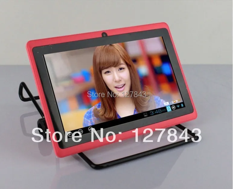 Бесплатная доставка DHL 10 шт./лот 7 дюймовый Q88 allwinner quad Core A33 android 4 2800 мАч 512 Мбит/с 8 ГБ
