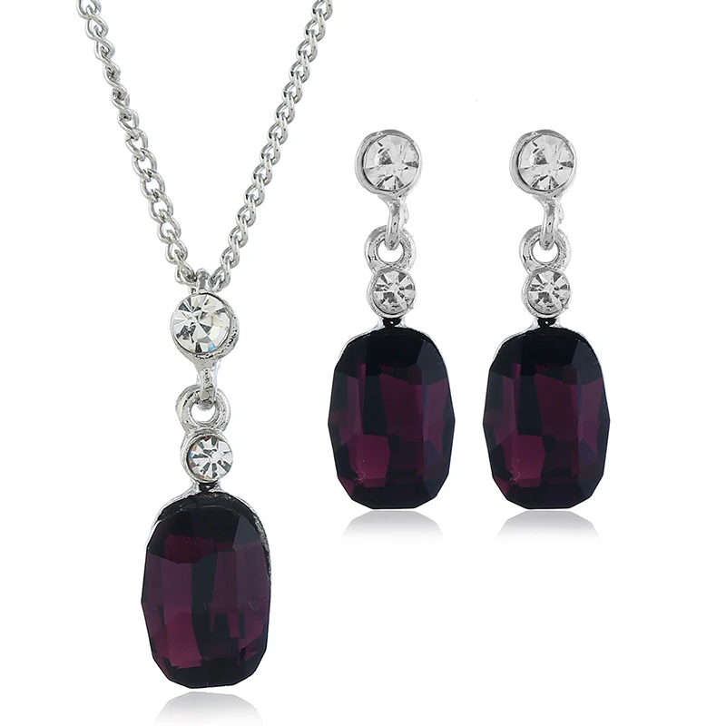 Романтические свадебные комплекты ювелирных изделий Очаровательные женские