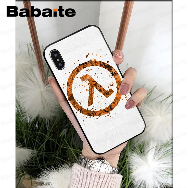 

Babaite Half Life Pattern TPU Soft Phone Accessories Cell Phone Case for Apple iPhone 7 8 6 6S Plus X XS MAX 5 5S SE XR Cover