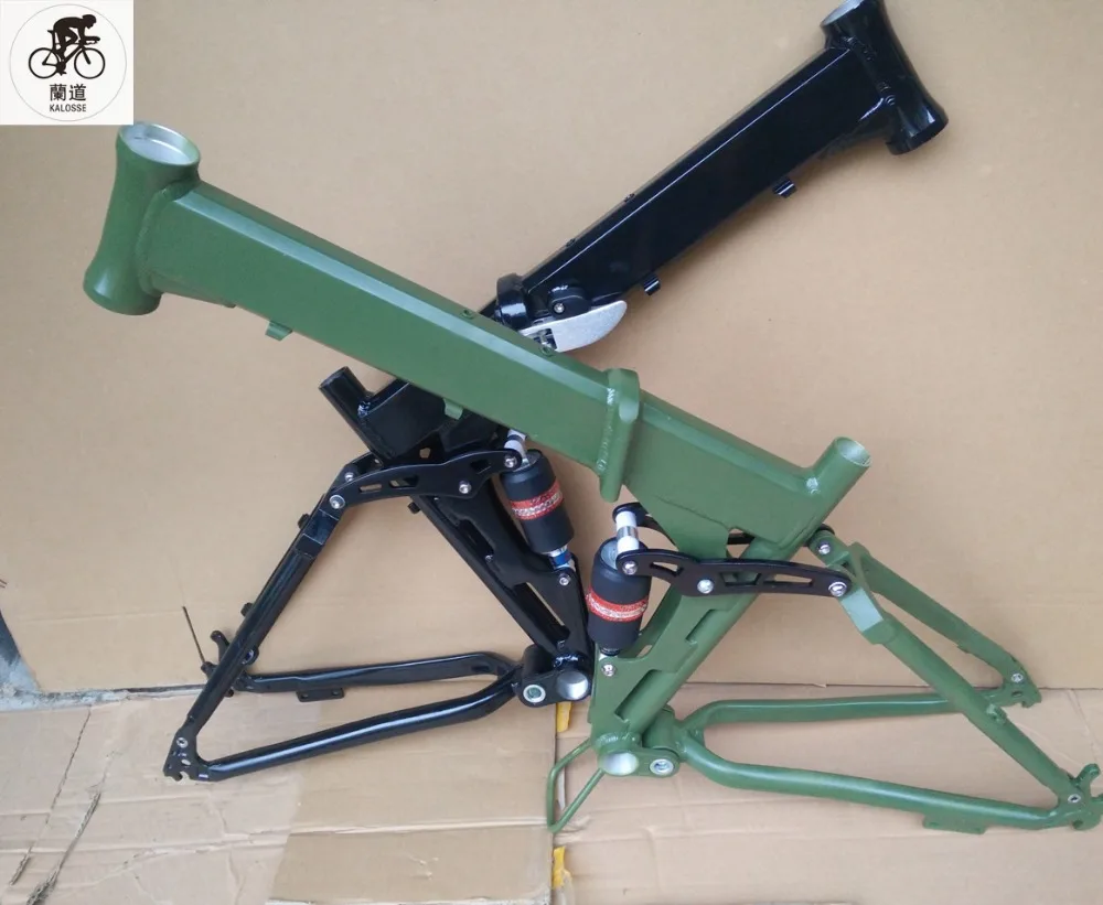 Велосипед Kaloss с складной рамой, аксессуарами для велосипеда и алюминиевым сплавом, 26*17 дюймов, горный велосипед.