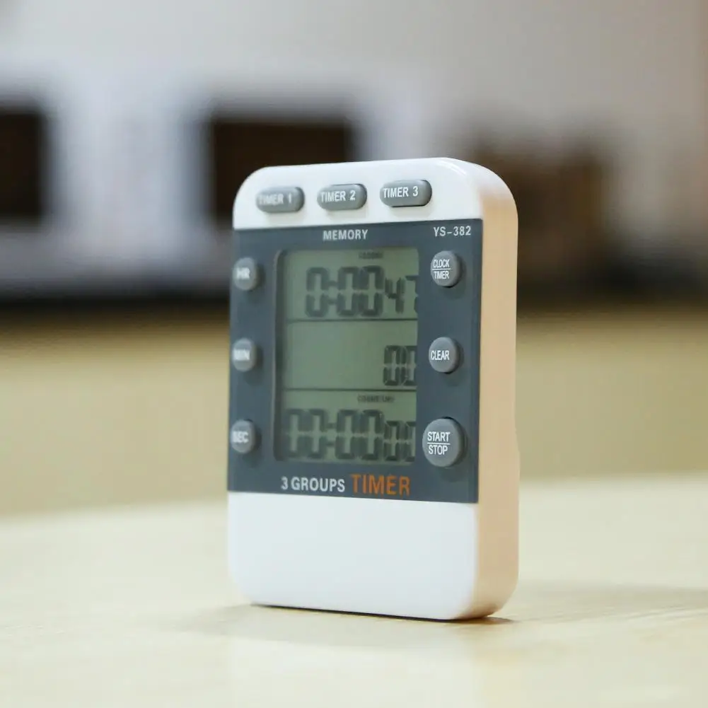 Трехканальный таймер экспериментный обратный отсчет секундомер часы кухонный |