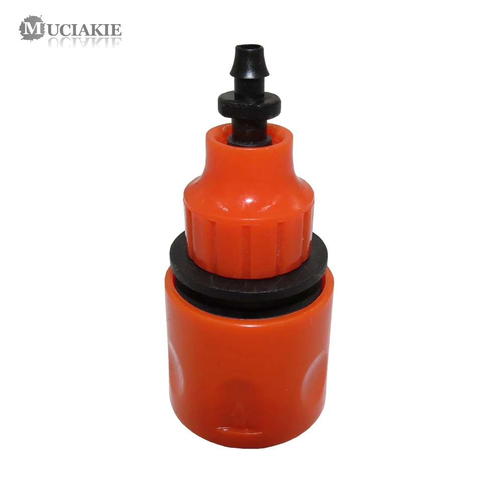 

MUCIAKIE 2PCS Orange Quick Connector for Connect 16mm Nipple Adapter & 4/7mm 8/11mm Hose Garden Irrigation Fittings Accessories