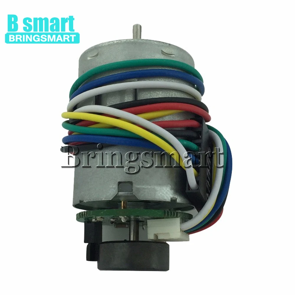 Bringsmart RF371 высокоскоростной энкодер 12 В постоянного тока постоянный магнит мотор 4300 об/мин регулируемая скорость умный автомобиль игрушечный мотор 6 в 24 В