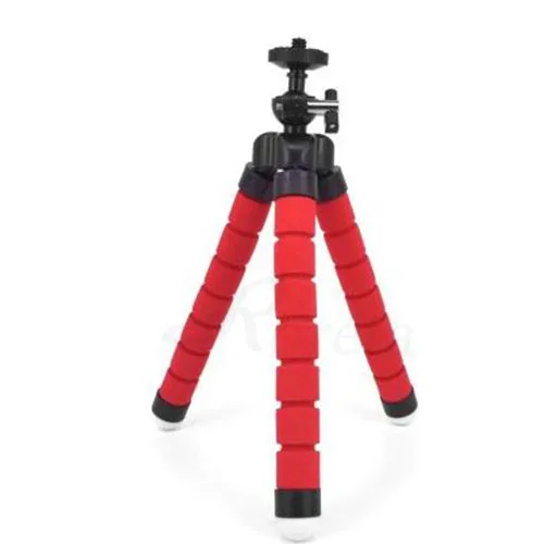 only red Roreta гибкий губчатый штатив Осьминог для iPhone Bluetooth дистанционный затвор мини кронштейн Настольный Штатив Держатель телефона Подставка - Цвет: only red