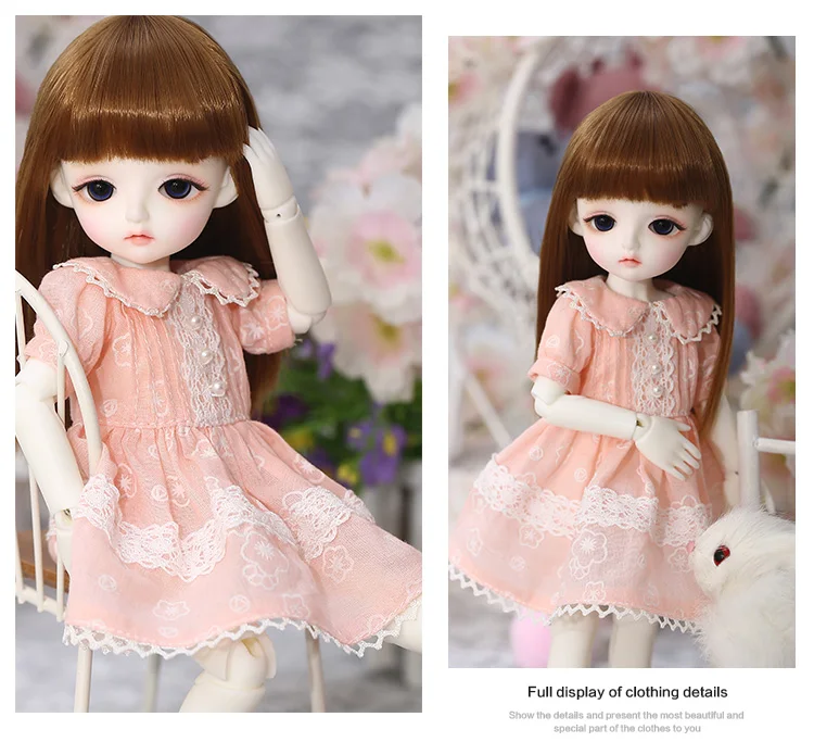 BJD SD Кукла Одежда 1/6 розовый стиль для Linachouchou тела YF6-452 куклы аксессуары luodoll
