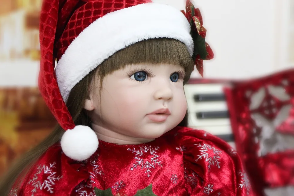 60 см Силиконовая виниловая Кукла Reborn Baby 24 дюйма принцесса малыш живой Bebe