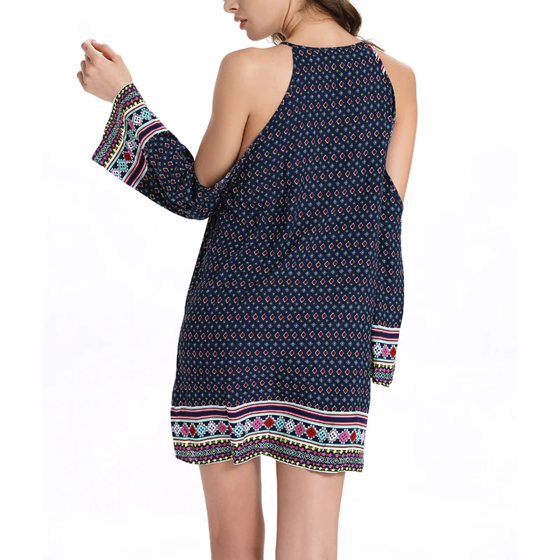 2017 новое летнее стильное сексуальное пляжное платье с открытыми плечами Пляжное