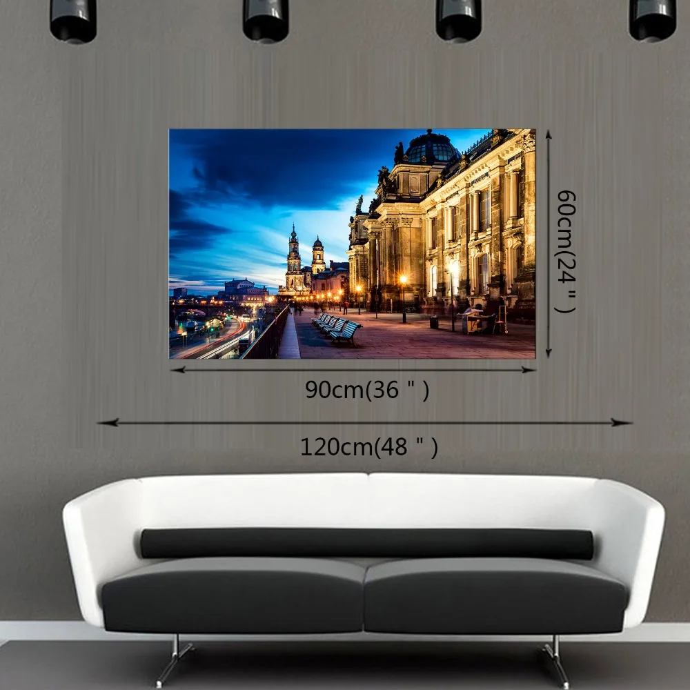 1 панель современный панорамный фотопостер с ночным видением в городе картина