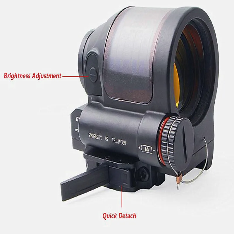 Trijicon охотничий рефлекторный прицел система солнечной энергии Охота SRS 1X38 красный