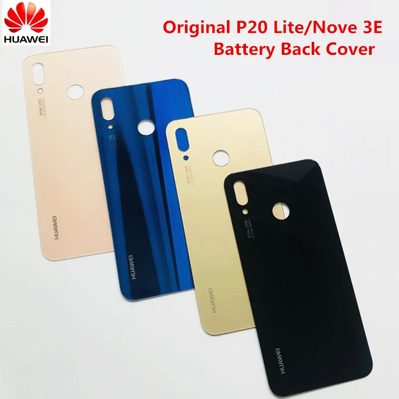 Оригинальный huawei P20 Lite/Nova 3E задняя батарея крышка корпуса сменный чехол с крышкой