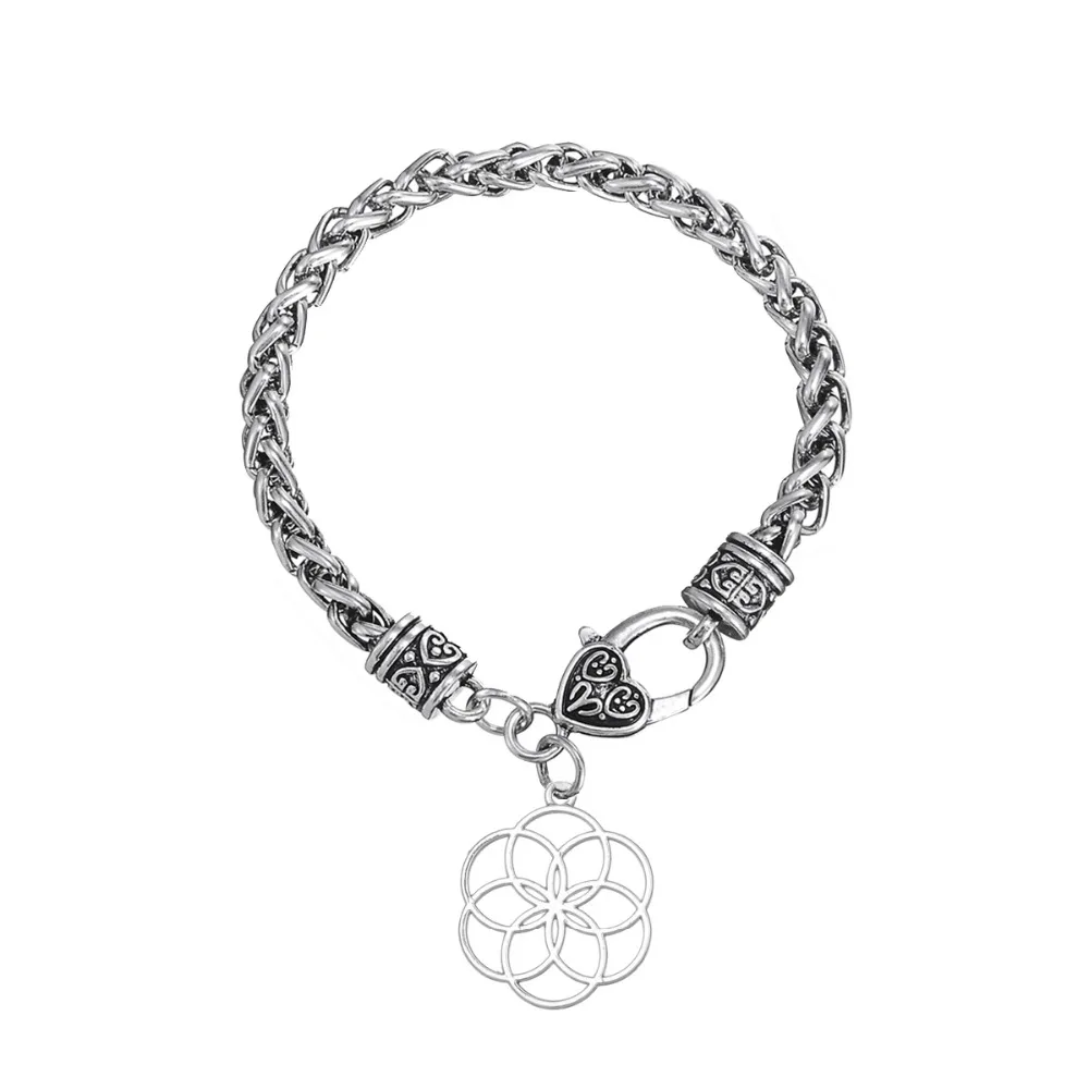 Давапара семена и цветок жизни Йога браслет бижутерия Сакральная Геометрическая