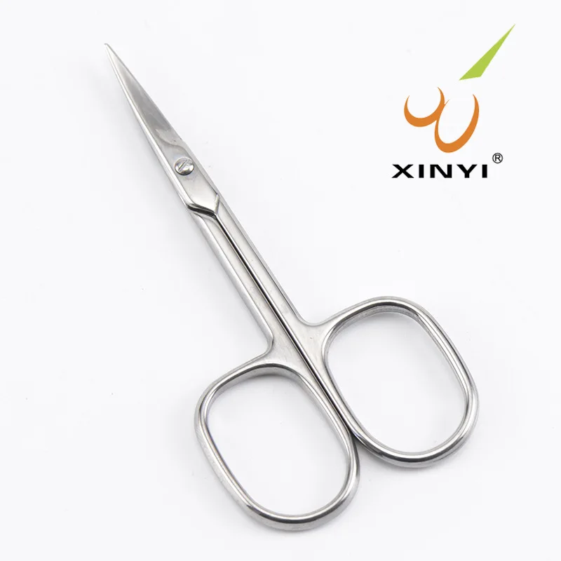 Beauty Eyelashes Curved Nose Hair eyebrow trimmer Stainless Steel Thread Scissors Eyebrow | Красота и здоровье