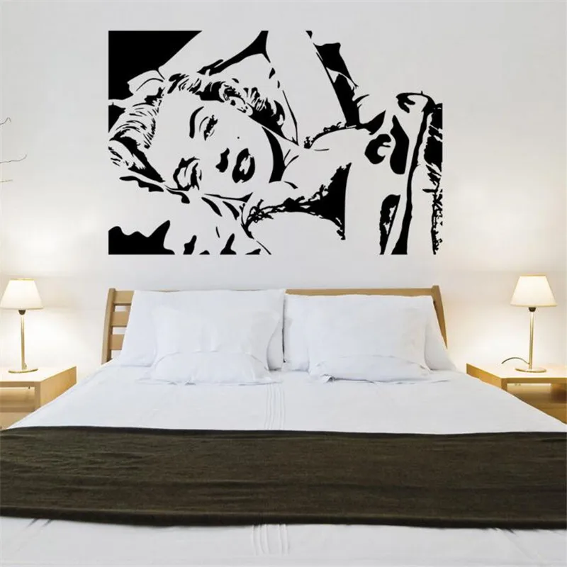 Классические виниловые настенные наклейки Монро для спальни/гостиной|wall decals|vinyl