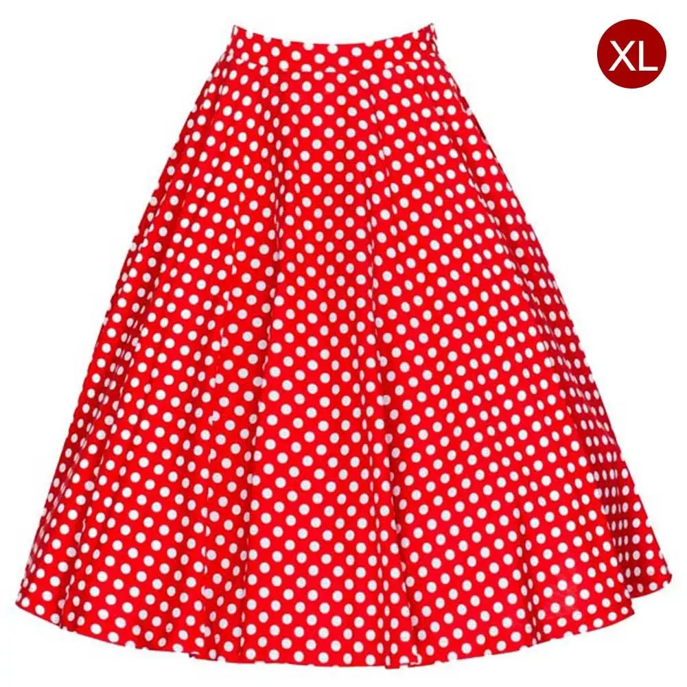 Новинка 2018 года юбка рокабилли в стиле ретро Винтаж кантри 50 черный горошек