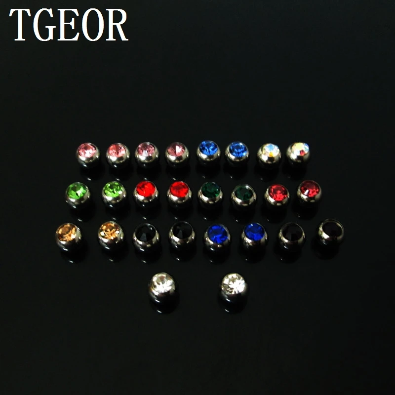 100 шт. детали для ювелирных изделий 13 цветов 1 6 Х5 мм|body jewelry parts|body jewelrywholesale body |